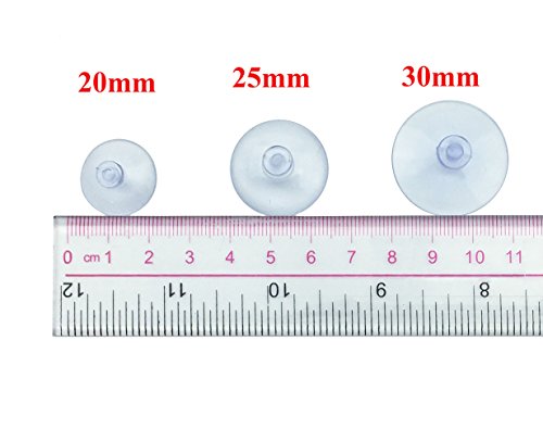Mini Clear Plastic Suction Cups 100pcs F6196