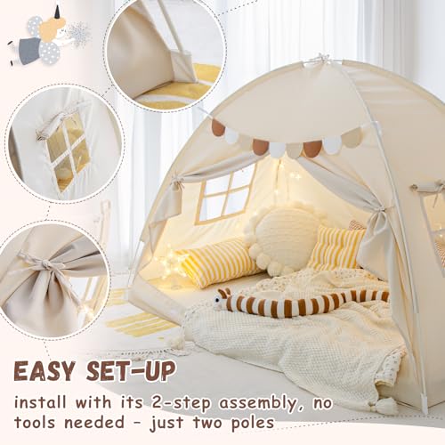 Twin Size Bed Canopy Tent Blackout Privacy Portable W963007