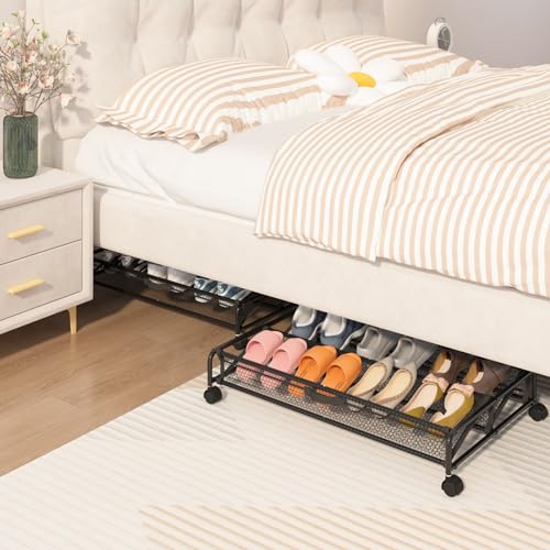 Under Bed Shoe Storage Organizer with Wheels I17211