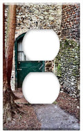 Switch Plate Outlet Cover - Green Door Old Door House American Architecture