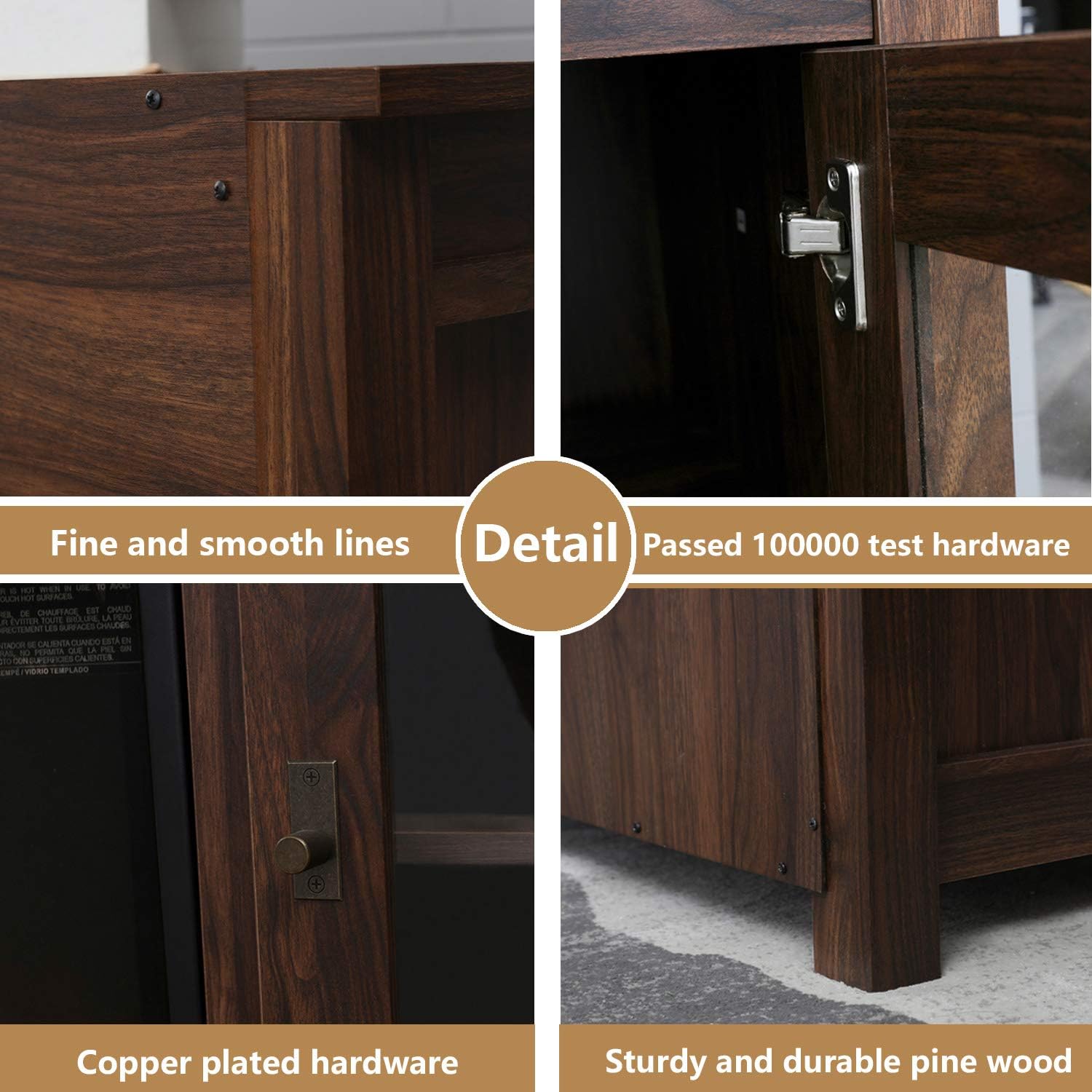Rustic Electric Fireplace TV Stand for TVs up to 60" S392627