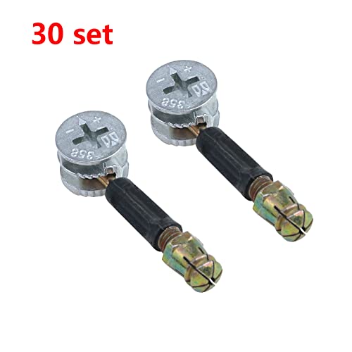 Antrader Furniture Cam Lock Connector Fittings 30 Sets I4554
