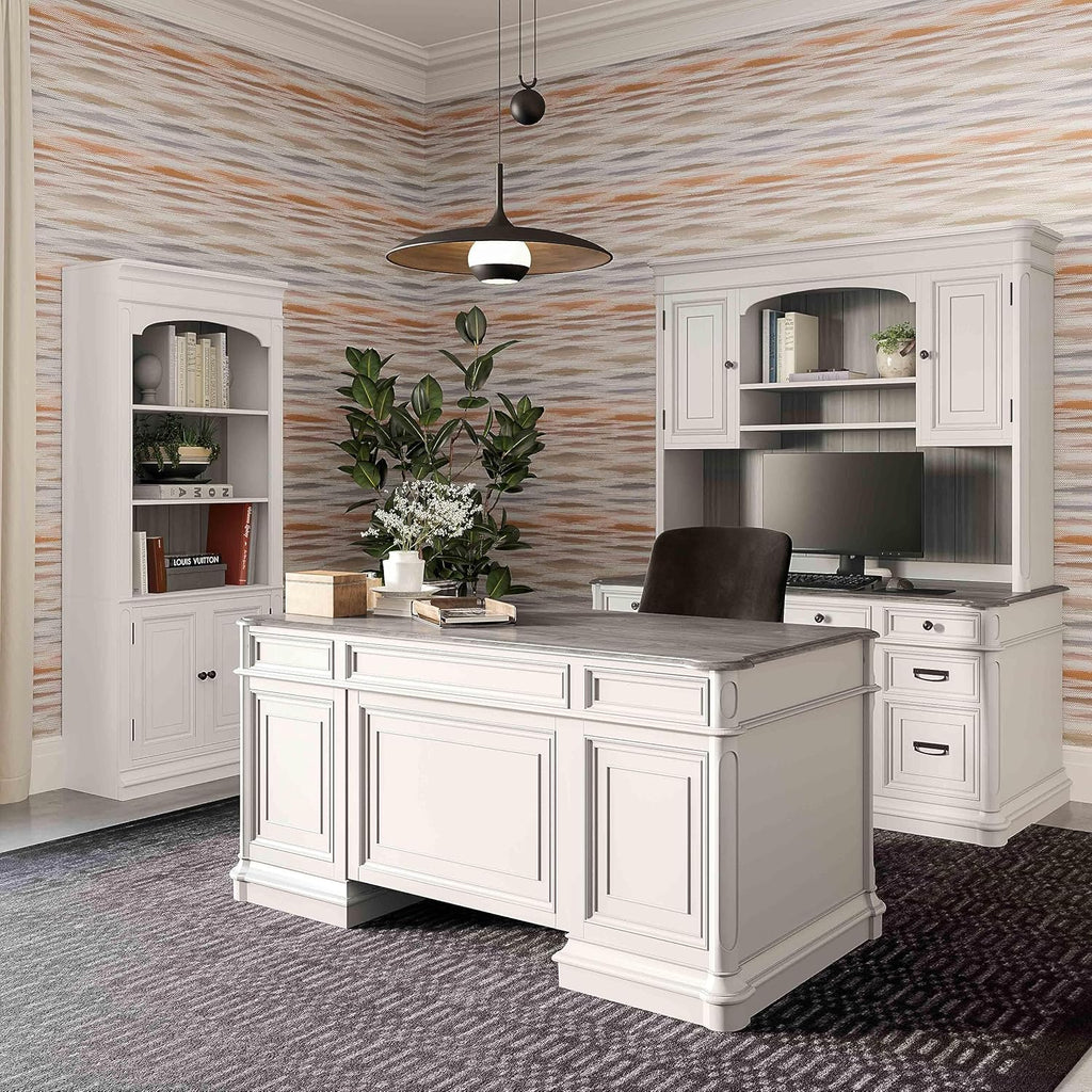 Tov Furniture Roanoke Transitional 78" Wood Bookcase White L474