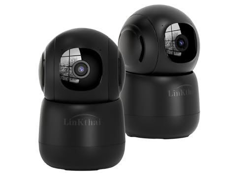 Pet Camera Indoor 2K Wireless 360° Auto Tracking, 2 Pack A666