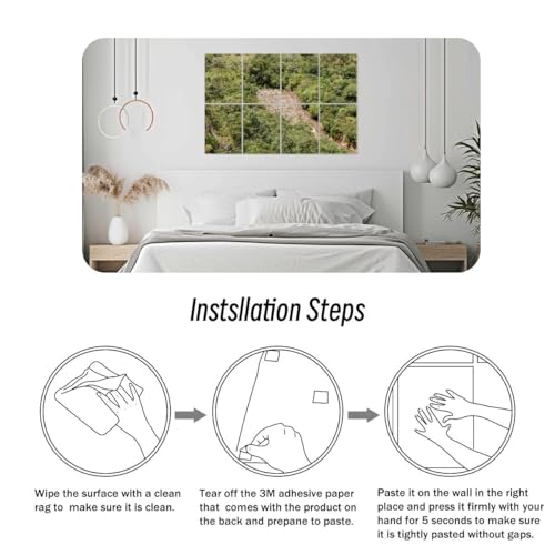 8 Pack Art Acoustic Panels White Stone Soundproof Wall Panels 32"x48" J468