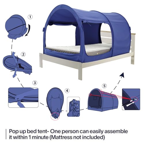 Bed Tent Pop Up Twin Size for Kids and Adult J1465