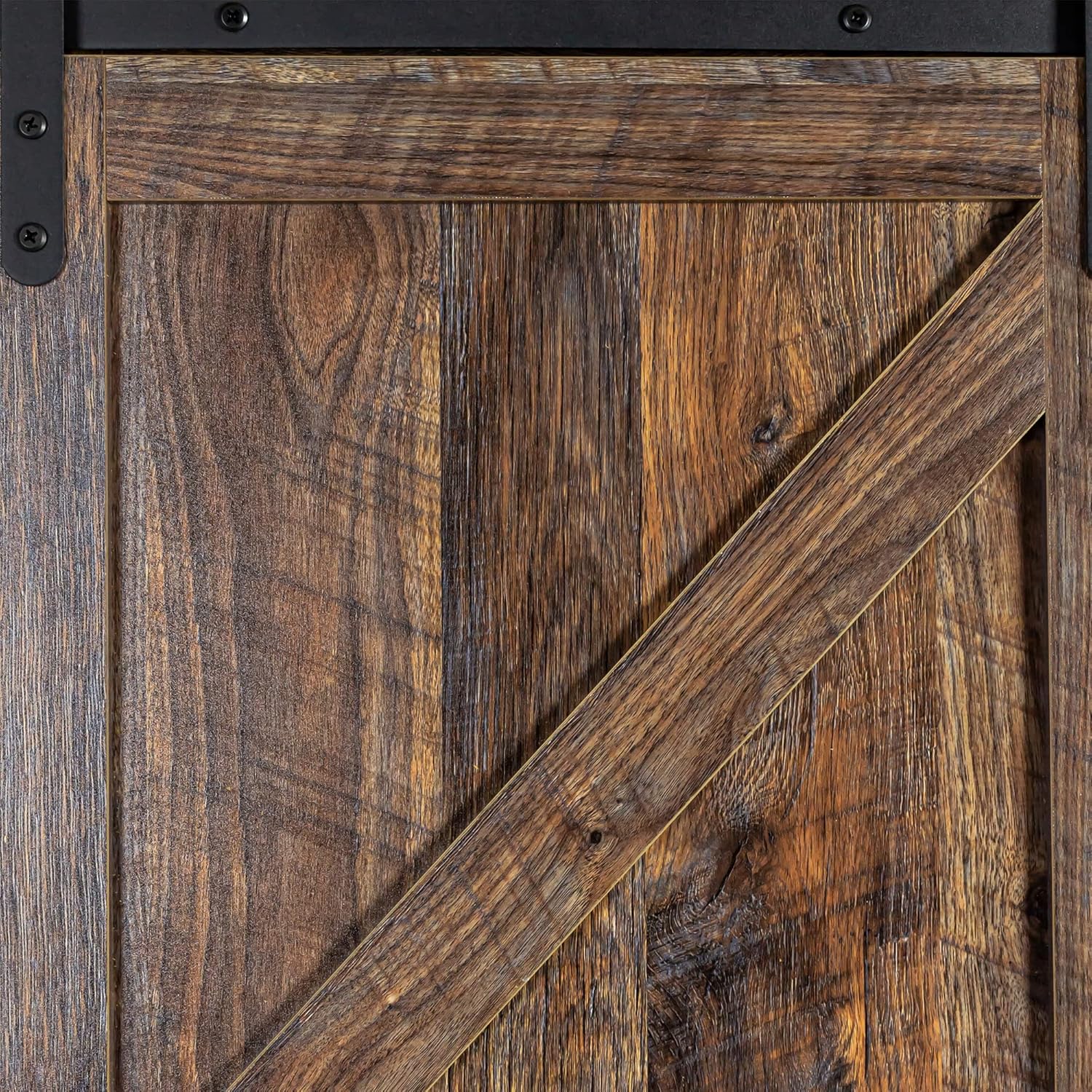Tall Storage Cabinet Country Wood with Sliding Door U244789