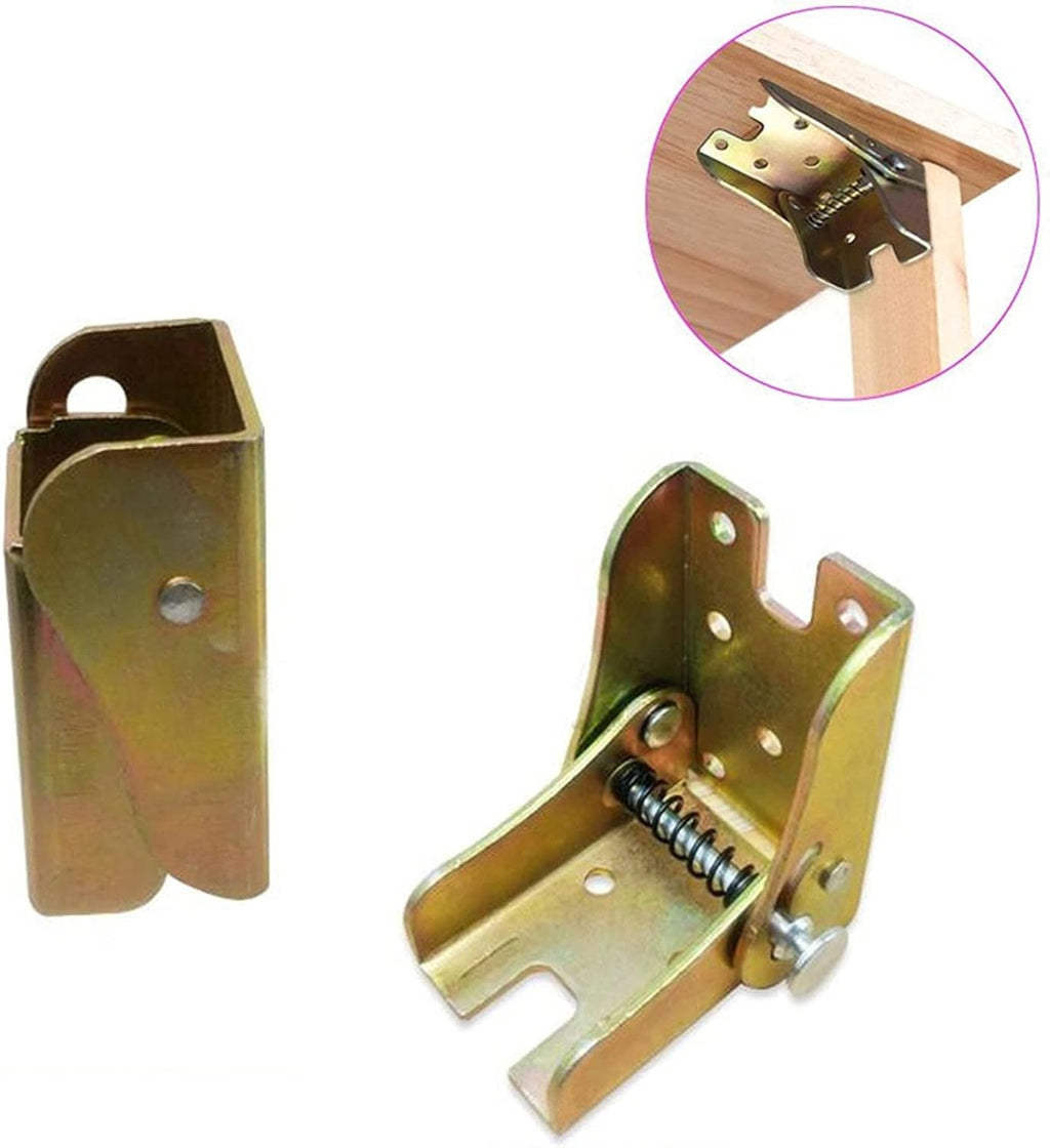 2PCS Iron Table Leg Hinge Folding Bracket Furniture Hardware G833