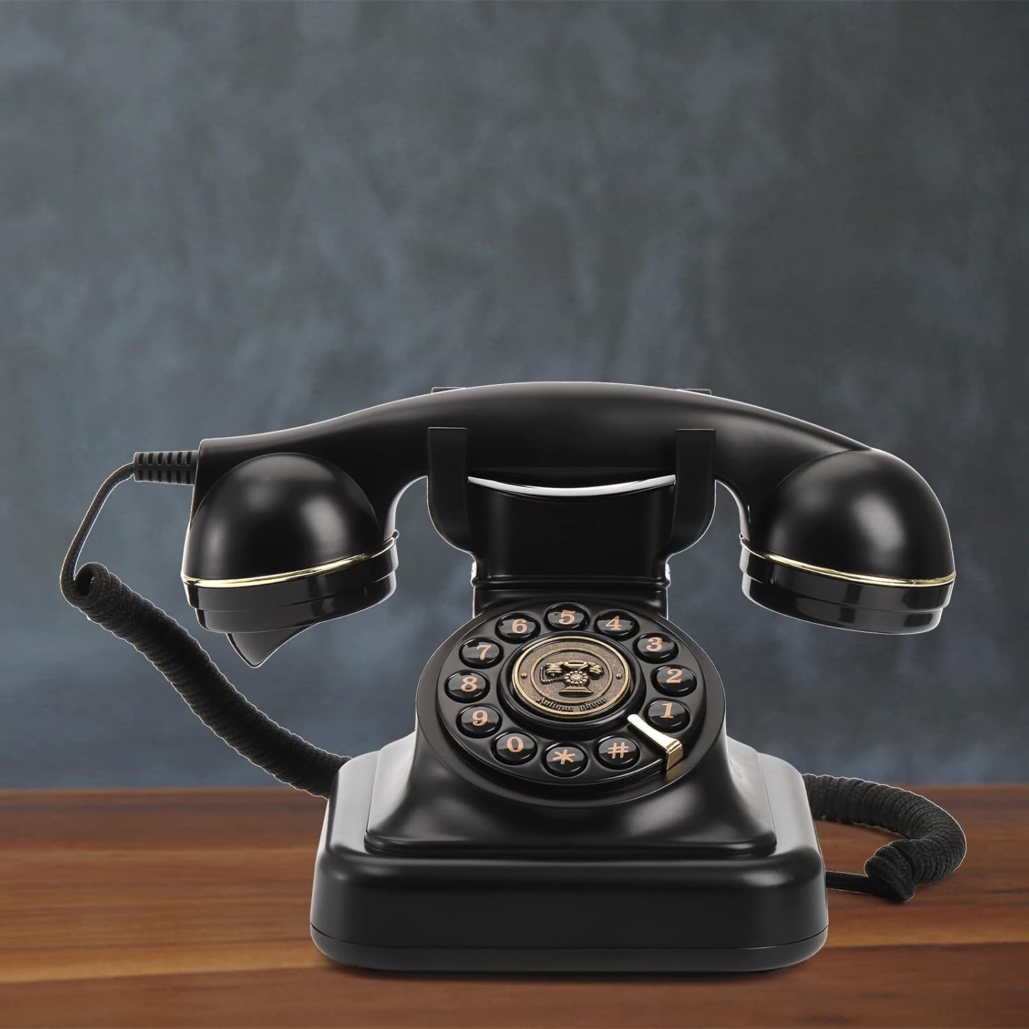 Peohud Retro Landline Telephone, Classic Corded Desk Phone I898690