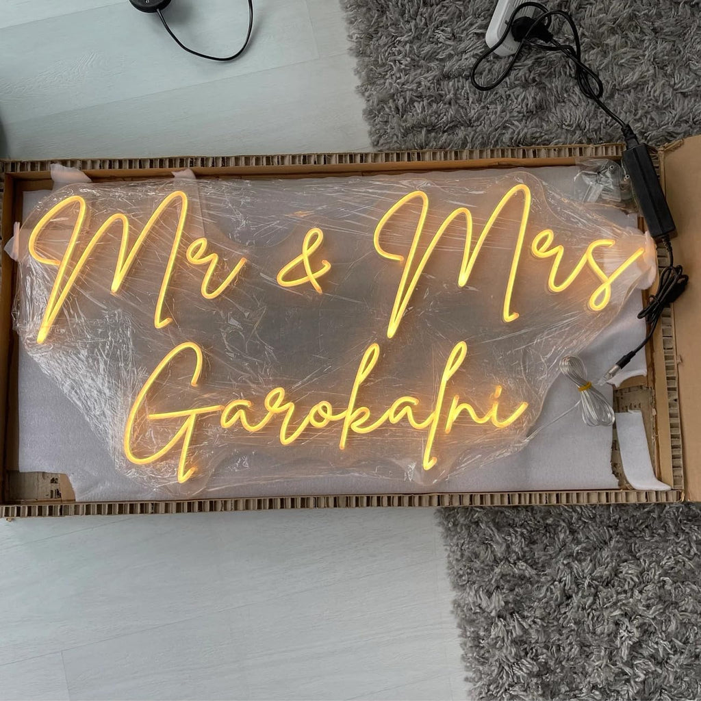 Custom Neon Signs Personalized LED Neon Lights for Name Wedding Studio Wall Decor I30581