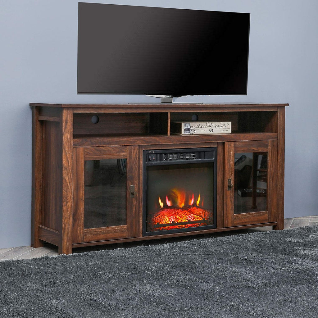 Rustic Electric Fireplace TV Stand for TVs up to 60" S392627