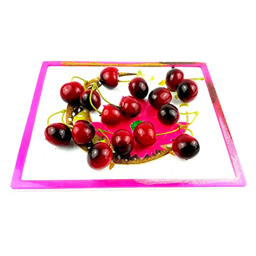 Crystal Epoxy Silicone Tray Mold Resin Placemat U1329