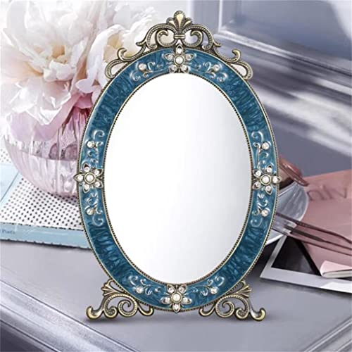 MADALIANO Retro Metal Princess Desktop Makeup Mirror Z82716