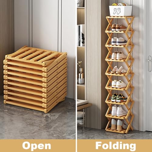 Walnut Color 2-Layer Shoe Rack Organizer P728762