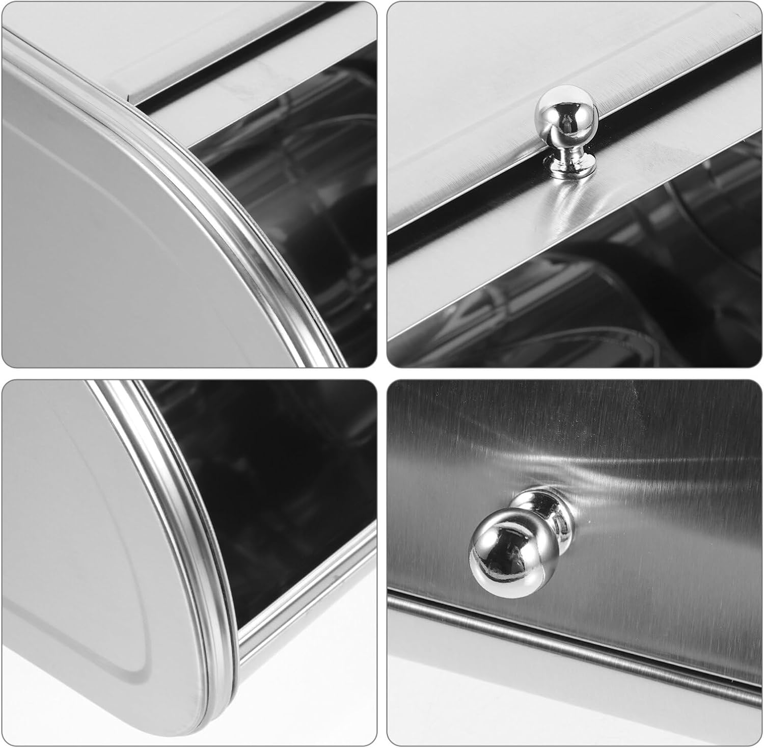Holibanna Bread Storage Container Box Stainless Steel with Cover B140