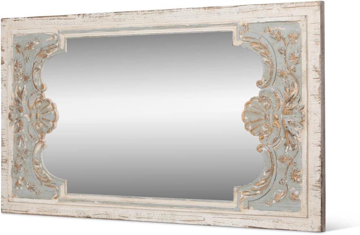 Park Hill Collection Country French Coquille Carved Wood Mirror O369628