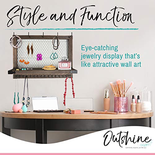 OUTSHINE Wall Hanging Jewelry Organizer K81212