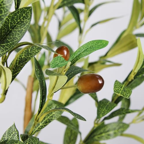 Sunnyglade 6FT Artificial Olive Tree Faux Silk Potted Plant Indoor Decor Y76675