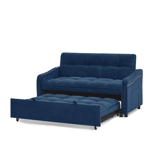 Convertible Sofa Bed 3 in 1 Lounge Chair Sleeper with Adjustable Backrest C337