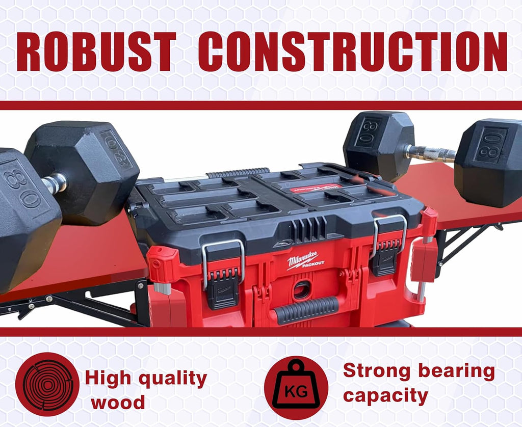 Folding Removable Table for Milwaukee Packout, Red B499