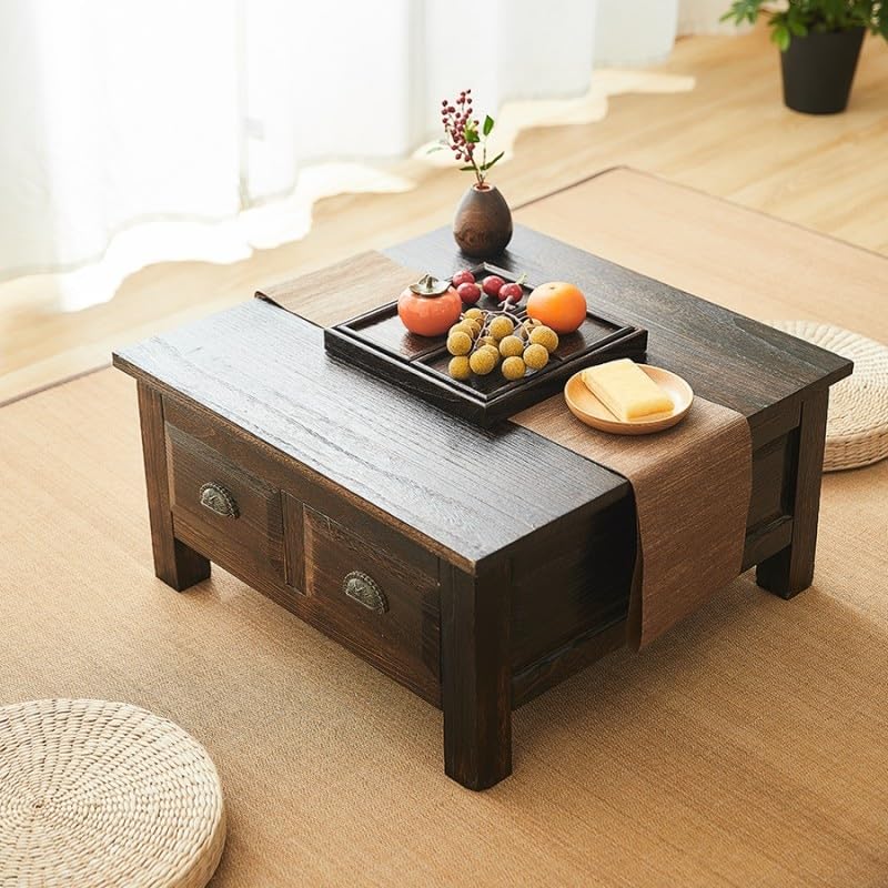 Chinese Style Wooden Sofa Table with Storage Cabinet O636