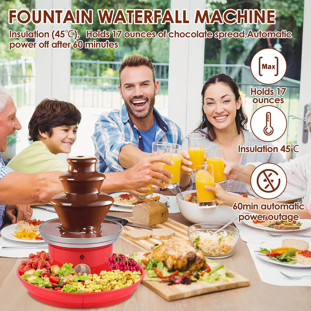 3 Tier Chocolate Fountain Machine with Serving Tray R162