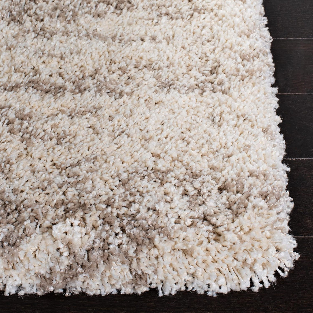 SAFAVIEH Hudson Shag Collection Area Rug 5'3" x 7'6", Ivory & Beige W921