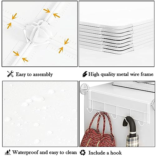 AWTATOS Closet Organizer 6 Cube Storage Shelves, White W271948