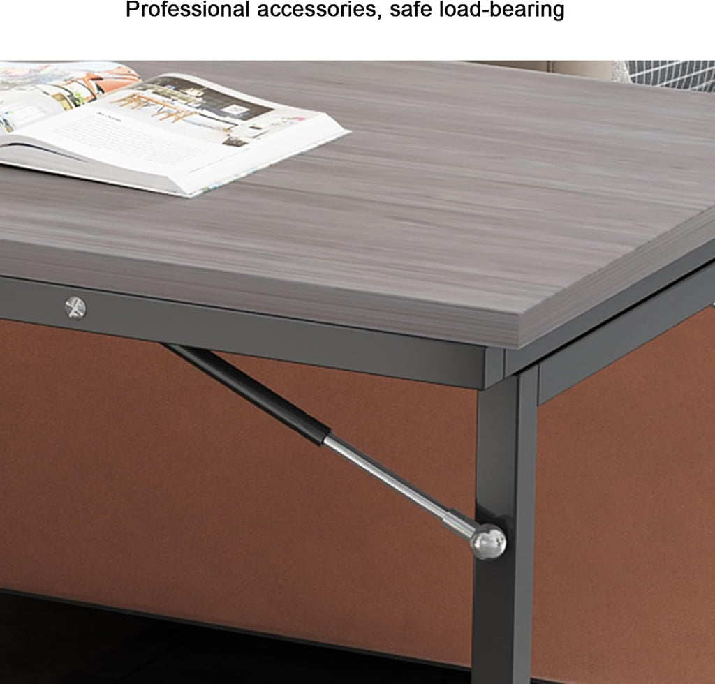 Wall Mounted Folding Desk with Adjustable Steel Bracket, 47.2" x 20" S135
