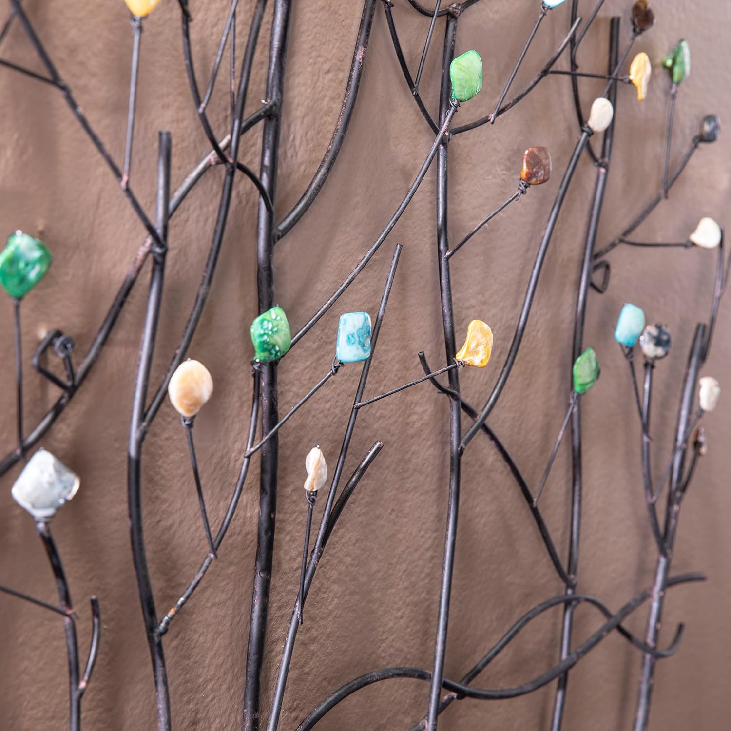 Gemstone Forest Wall Sculpture, 32.5" H x 32" W, Bronze X868