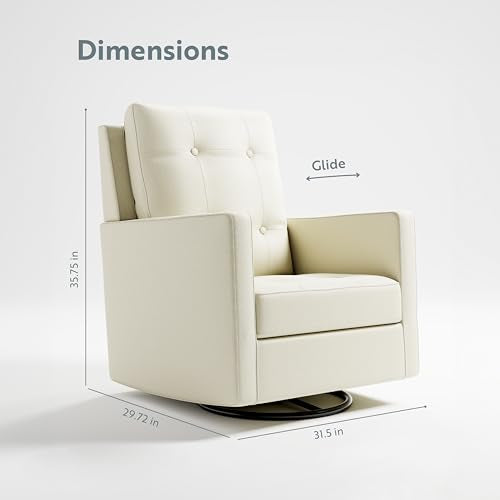 Storkcraft Beckett Upholstered Nursery Swivel Glider (Fog) U356