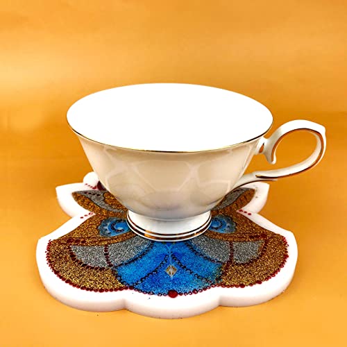 Crystal Epoxy Silicone Tray Mold Resin Placemat U1329