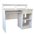 Home Office Computer Desk, Study Computer Desk Home Office Writing Small Desk, Modern Simple Style PC Table, Black Wood Frame (Black5)