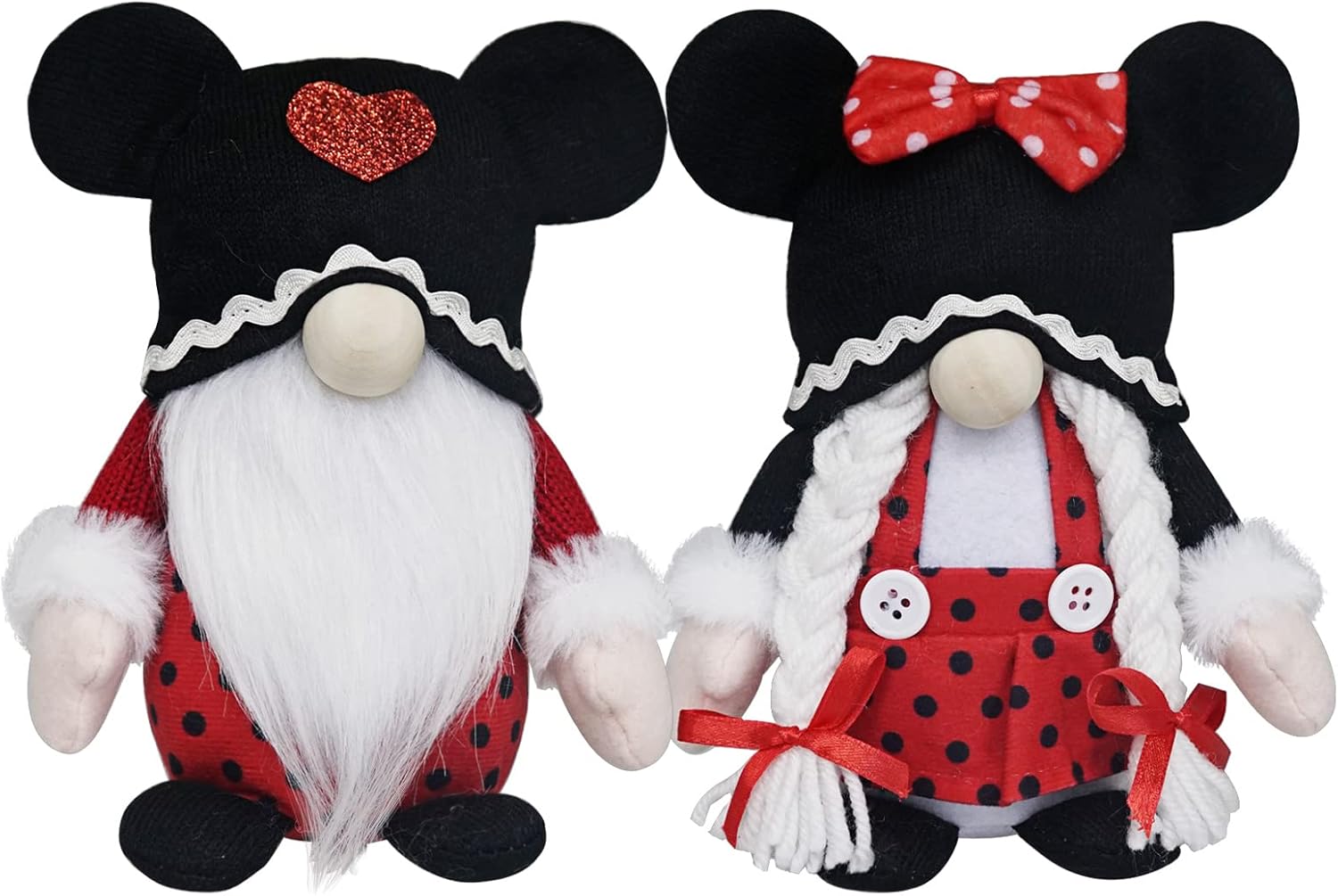 Valentine Mouse Gnomes Plush, Scandinavian Tomte Elf Doll Mouse Gnomes Plush decor,Valentine Gnomes Plush Decor, Valentines Gift, Farmhouse Home Decoration,Gnome gifts Idea