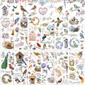gisgfim 12 Sheets Rub on Transfers for Crafts and Furniture Farmhouse Rub on Transfer Stickers Rub on Decals for DIY Home Garden Farm Paper Wood Decoration, 11.9 x 5.9 Inch