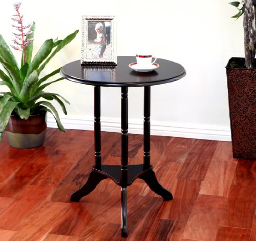 Frenchi Home Furnishing Round Pedestal End Table R53418
