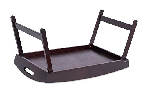 BirdRock Home Bamboo Bed Tray with Folding Legs, Walnut Q61664