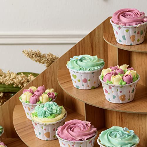 4-Tier Wooden Display Riser for Retail Countertop F3930