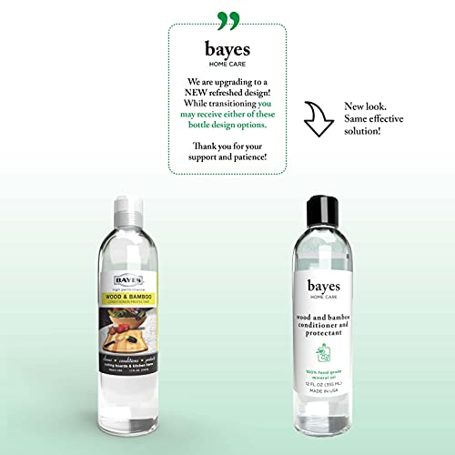 Bayes Food Grade Mineral Oil for Cutting Board - 12 oz U34337