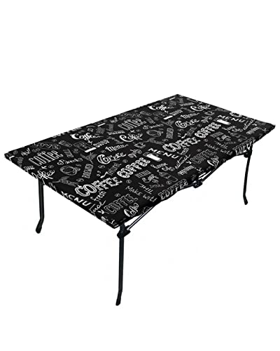 Fitted Square Table Cover, Rustic Farm Wood Grey Brown Vinyl, Waterproof, 24x36 Inch E18074