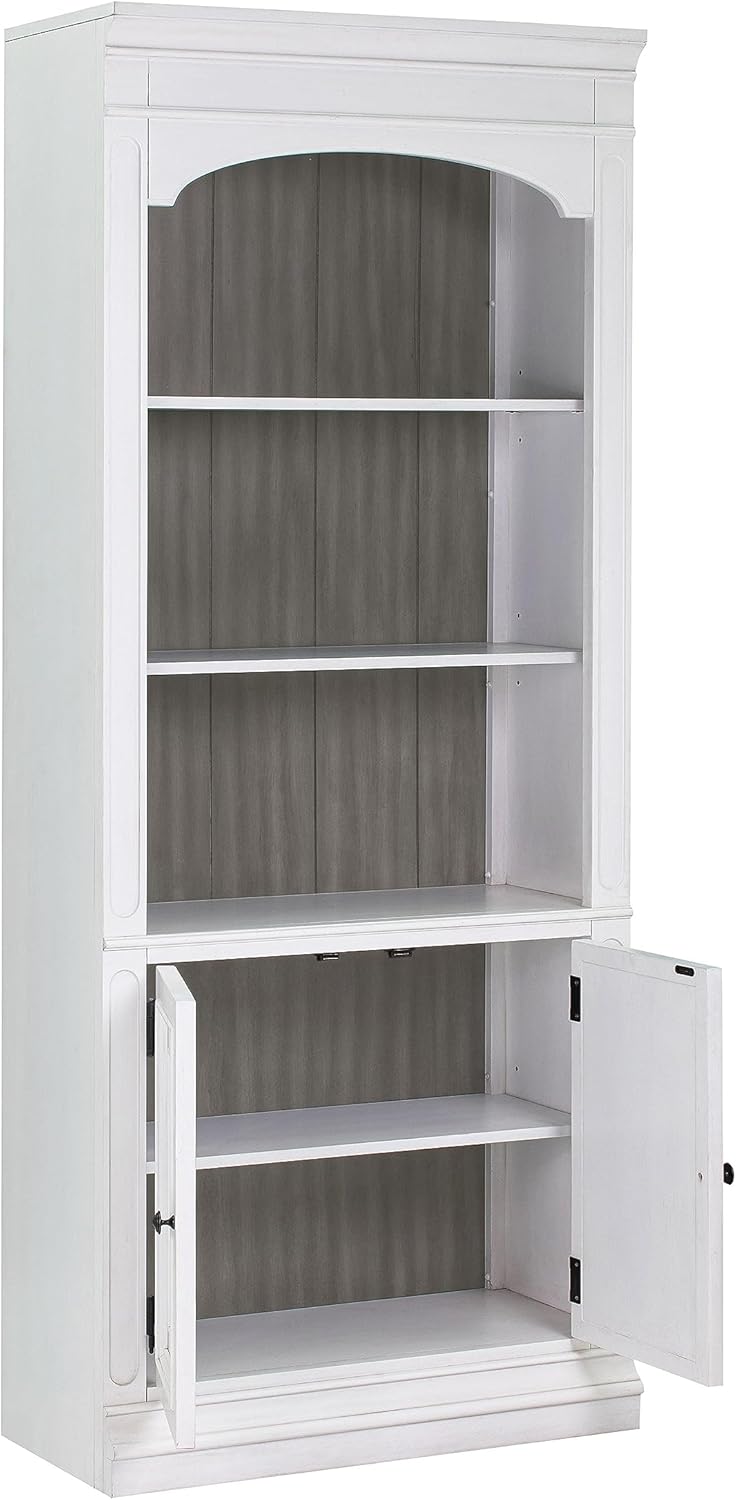 Tov Furniture Roanoke Transitional 78" Wood Bookcase White L474