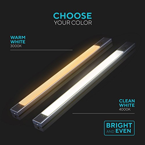 Phonar 36 inch LED Under Cabinet Light with Motion Sensor, Plug In Hardwired, Cold White X986