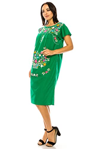 Women Embroidered Mexican Bohemian Long Dress M711515