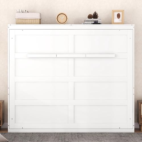 Murphy Bed Queen Size Folding Cabinet with Shelf for Guest Room Home Office H769