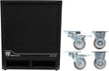 Rockville RBG15S 15" 1600w Active Powered PA Pro/DJ DSP Subwoofer+Steel Casters