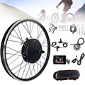 48V 1000W 1500W Electric Bicycle Conversion Kit, Rear Wheel Electric Bike Motor Conversion Kit, Smart Motor Controller, Twist Throttle, Dual Mode Controller E-Bike Cycling Hub,48V1500W-20inch