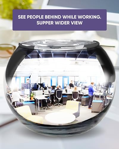 Skywin Convex Mirror Vase Silver 8 Inch Cubicle Decorations L371