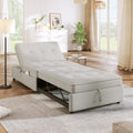 CHARMMA 4-in-1 Sofa Bed,Chair Bed,Multi-Function Folding Ottoman Bed with Storage Pocket and USB Port for Small Room Apartment,Living Room,Bedroom,Hallway,White,Chairs/Accent Seating 78.26lbs,2036