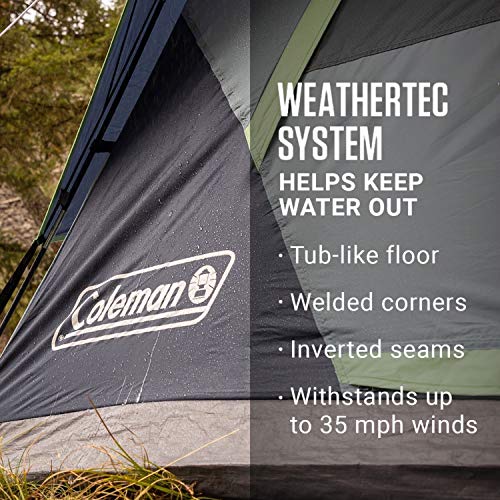 Coleman Skydome Camping Tent with Dark Room Technology, 4/6/8/10 Person A94498