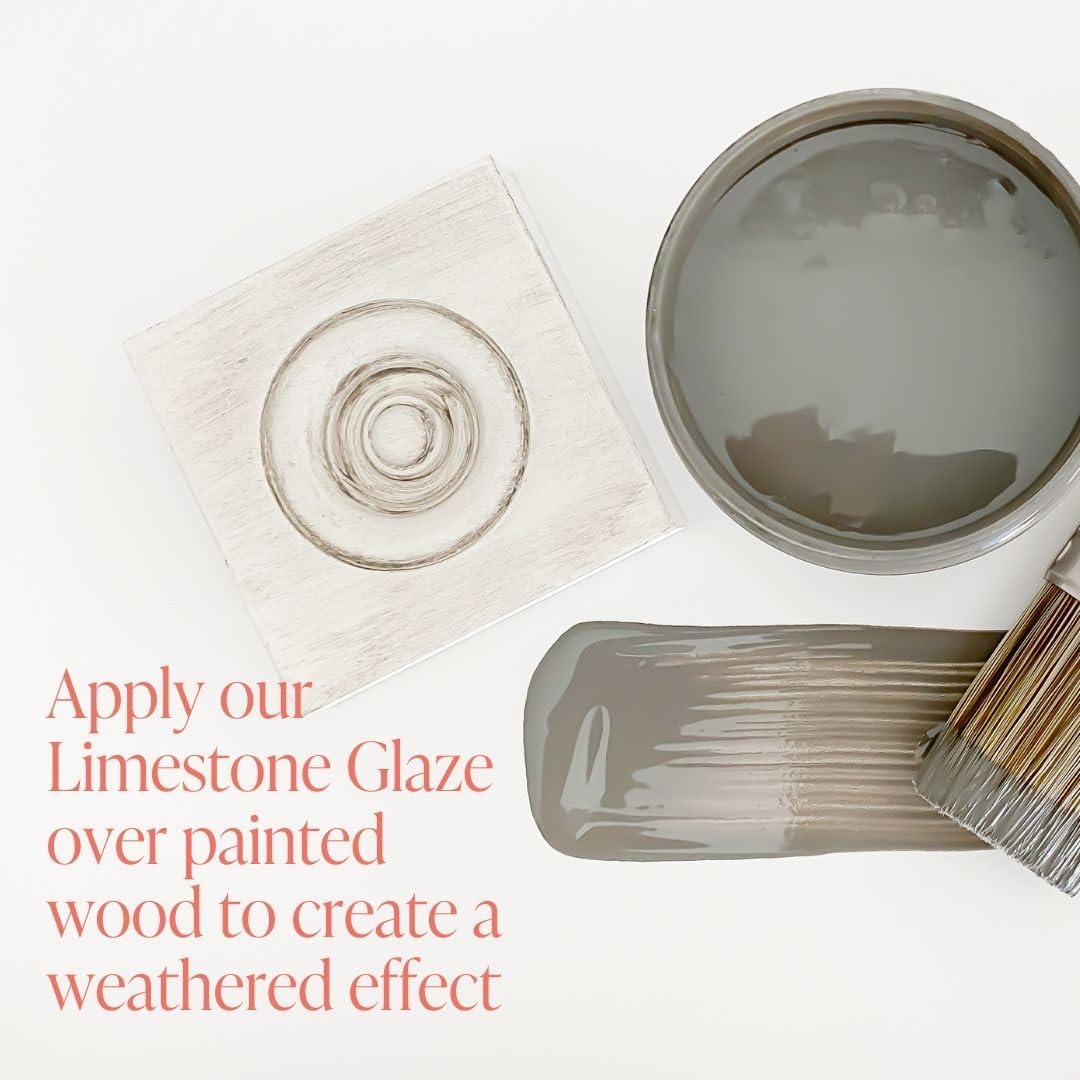 Furniture Glaze Antique Patina for Chalk Paint, Eco-Friendly Wood Stain, Slate Grey, 4 oz Q453